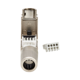 Tripp Lite Cat8 STP Class 1 Field-Termination Plug, 568A/568B, TAA — Being Shipped