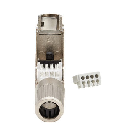 Tripp Lite Cat8 STP Class 1 Field-Termination Plug, 568A/568B, TAA — Being Shipped