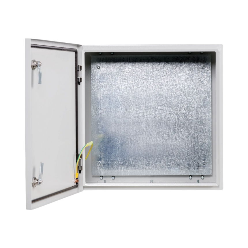 Tripp Lite SmartRack Outdoor Industrial Enclosure with Lock, NEMA 4, Surface Mount, Metal Construction, 18 x 18 x 6 in., Gray — Being Shipped