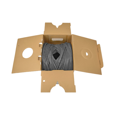 Tripp Lite Cat5e 350 MHz Stranded-Core (UTP) PVC Bulk Ethernet Cable, Gray, 1000 ft. (304.8 m), TAA — Being Shipped