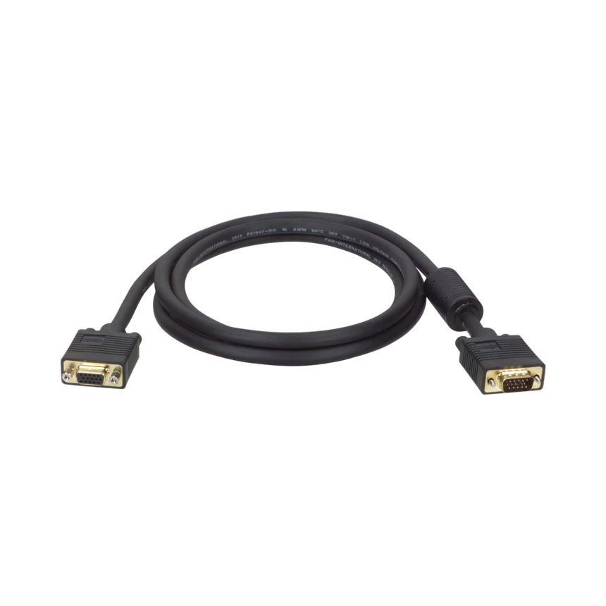 Tripp Lite VGA High-Resolution RGB Coaxial Cable (HD15 M/F), 50 ft. (15.24 m) — Being Shipped