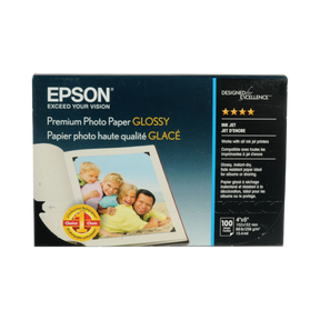 Epson Premium Photo Paper Glossy (4 x 6", 100 Sheets) — Being Shipped