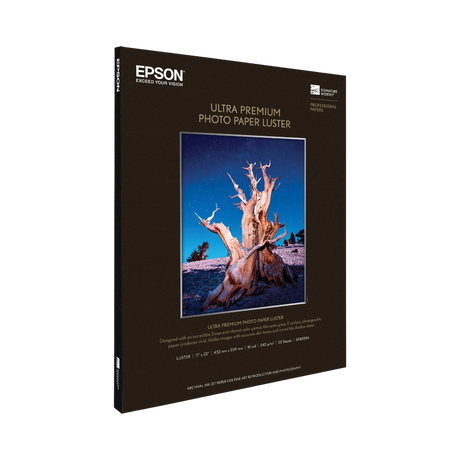 Epson Ultra Premium Luster Photo Paper (17 x 22", 25 Sheets) — Being Shipped