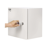 Tripp Lite SmartRack Outdoor Industrial Enclosure with Lock, NEMA 4, Surface Mount, Metal Construction, 14 x 14 x 10 in., Gray — Being Shipped