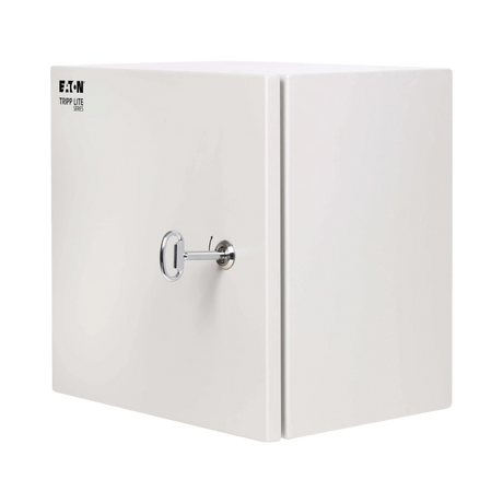 Tripp Lite SmartRack Outdoor Industrial Enclosure with Lock, NEMA 4, Surface Mount, Metal Construction, 14 x 14 x 10 in., Gray — Being Shipped