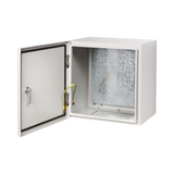 Tripp Lite SmartRack Outdoor Industrial Enclosure with Lock, NEMA 4, Surface Mount, Metal Construction, 14 x 14 x 10 in., Gray — Being Shipped