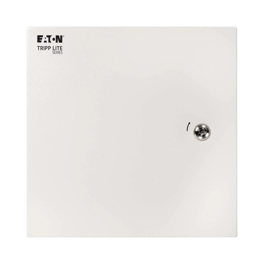 Tripp Lite SmartRack Outdoor Industrial Enclosure with Lock, NEMA 4, Surface Mount, Metal Construction, 14 x 14 x 10 in., Gray — Being Shipped