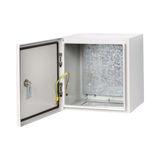 Tripp Lite SmartRack Outdoor Industrial Enclosure with Lock, NEMA 4, Surface Mount, Metal Construction, 12 x 12 x 10 in., Gray — Being Shipped