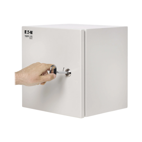 Tripp Lite SmartRack Outdoor Industrial Enclosure with Lock, NEMA 4, Surface Mount, Metal Construction, 12 x 12 x 6 in., Gray — Being Shipped