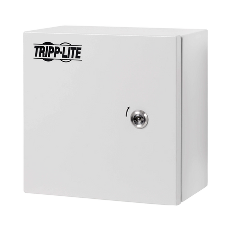 Tripp Lite SmartRack Outdoor Industrial Enclosure with Lock, NEMA 4, Surface Mount, Metal Construction, 10 x 10 x 10 in., Gray — Being Shipped
