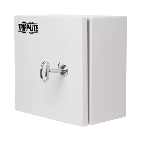 Tripp Lite SmartRack Outdoor Industrial Enclosure with Lock, NEMA 4, Surface Mount, Metal Construction, 10 x 10 x 10 in., Gray — Being Shipped