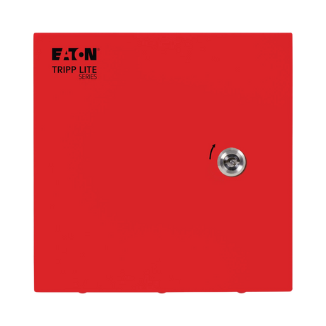 Tripp Lite SmartRack Outdoor Industrial Enclosure with Lock, NEMA 4, Surface Mount, Metal Construction, 10 x 10 x 6 in., Red — Being Shipped