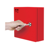 Tripp Lite SmartRack Outdoor Industrial Enclosure with Lock, NEMA 4, Surface Mount, Metal Construction, 10 x 10 x 6 in., Red — Being Shipped