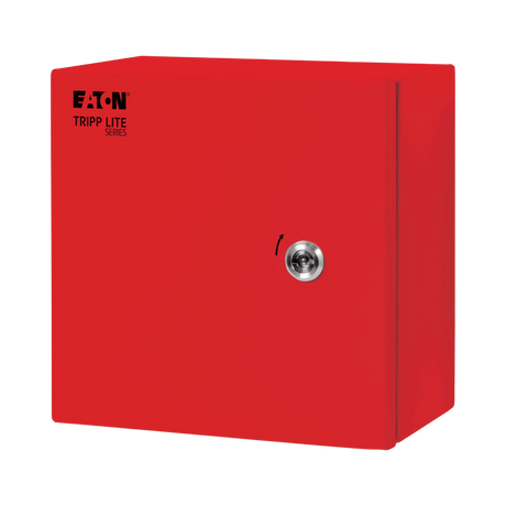 Tripp Lite SmartRack Outdoor Industrial Enclosure with Lock, NEMA 4, Surface Mount, Metal Construction, 10 x 10 x 6 in., Red — Being Shipped
