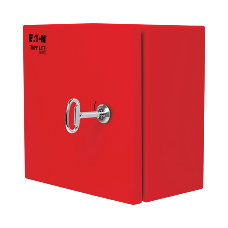 Tripp Lite SmartRack Outdoor Industrial Enclosure with Lock, NEMA 4, Surface Mount, Metal Construction, 10 x 10 x 6 in., Red — Being Shipped