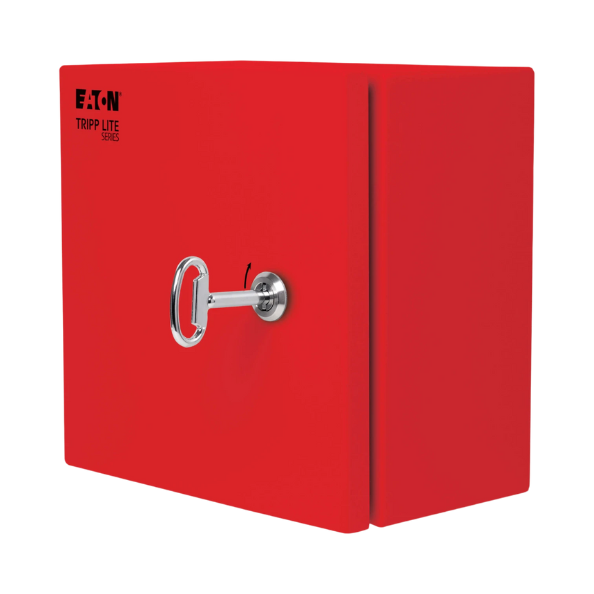 Tripp Lite SmartRack Outdoor Industrial Enclosure with Lock, NEMA 4, Surface Mount, Metal Construction, 10 x 10 x 6 in., Red — Being Shipped