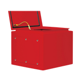 Tripp Lite SmartRack Outdoor Industrial Enclosure with Lock, NEMA 4, Surface Mount, Metal Construction, 12 x 12 x 10 in., Red — Being Shipped