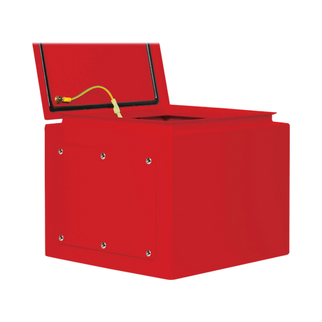 Tripp Lite SmartRack Outdoor Industrial Enclosure with Lock, NEMA 4, Surface Mount, Metal Construction, 12 x 12 x 10 in., Red — Being Shipped