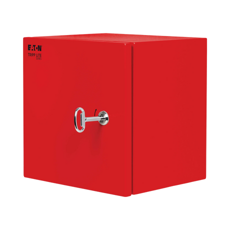 Tripp Lite SmartRack Outdoor Industrial Enclosure with Lock, NEMA 4, Surface Mount, Metal Construction, 12 x 12 x 10 in., Red — Being Shipped