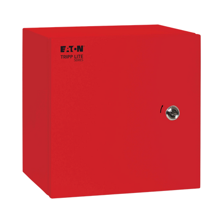 Tripp Lite SmartRack Outdoor Industrial Enclosure with Lock, NEMA 4, Surface Mount, Metal Construction, 12 x 12 x 10 in., Red — Being Shipped