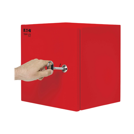 Tripp Lite SmartRack Outdoor Industrial Enclosure with Lock, NEMA 4, Surface Mount, Metal Construction, 12 x 12 x 10 in., Red — Being Shipped