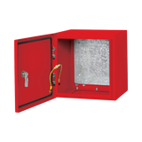 Tripp Lite SmartRack Outdoor Industrial Enclosure with Lock, NEMA 4, Surface Mount, Metal Construction, 12 x 12 x 10 in., Red — Being Shipped