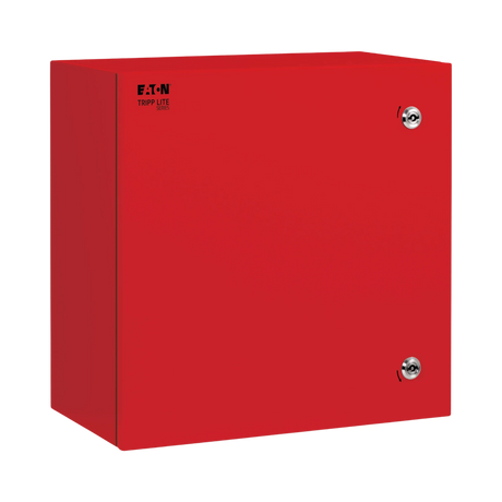 Tripp Lite SmartRack Outdoor Industrial Enclosure with Lock, NEMA 4, Surface Mount, Metal Construction, 18 x 18 x 10 in., Red — Being Shipped