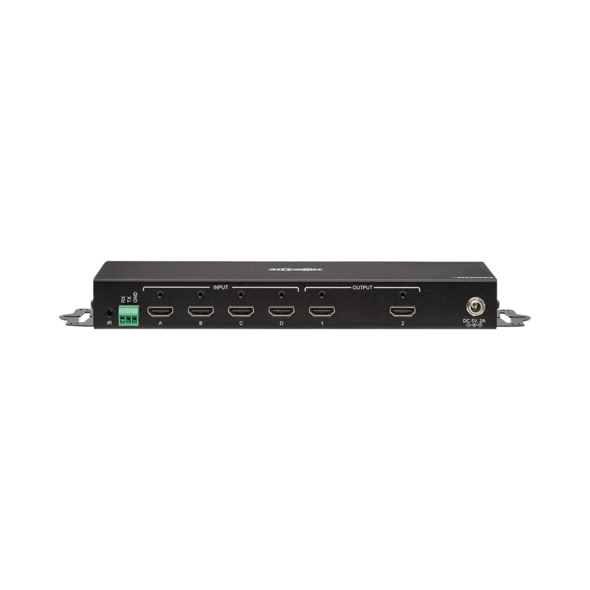 Tripp Lite 4x2 HDMI Matrix Switch/Splitter with Remote Control and Multi-Resolution Support, 4K 60 Hz, HDR, 4:4:4, TAA — Being Shipped