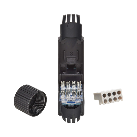 Tripp Lite Cat6a Class EA UTP Field-Termination Plug, 568A/568B, TAA — Being Shipped