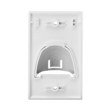 Tripp Lite Single-Gang Up-or Down-Angle Bulk Cable Wall Plate, White, TAA — Being Shipped