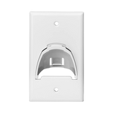 Tripp Lite Single-Gang Up-or Down-Angle Bulk Cable Wall Plate, White, TAA — Being Shipped