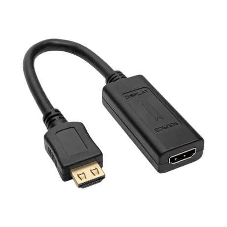 Tripp Lite HDMI Signal Booster/Extender Cable, 1920 x 1200 (1080p) 24Hz, Up to 150 ft. (45 m), (HDMI M/F), 1ft, TAA — Being Shipped