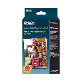 Epson Value Photo Paper Glossy (4 x 6", 100 Sheets) — Being Shipped