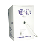 Tripp Lite Cat5e 350 MHz Solid Core Outdoor-Rated (UTP) PVC Bulk Ethernet Cable, PoE - Gray, 1000 ft. (304.8 m) — Being Shipped