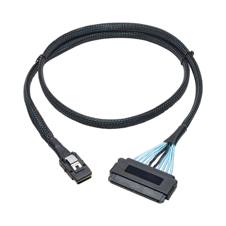 Tripp Lite Internal SAS Cable, mini-SAS (SFF-8087) to 4-in-1 32pin (SFF-8484), 3-ft (0.91 m) — Being Shipped
