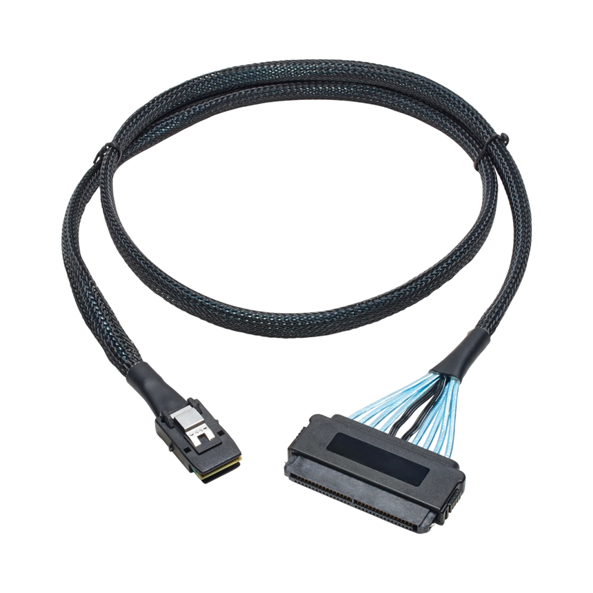 Tripp Lite Internal SAS Cable, mini-SAS (SFF-8087) to 4-in-1 32pin (SFF-8484), 3-ft (0.91 m) — Being Shipped