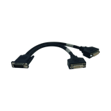 Tripp Lite DMS-59 to Dual DVI Splitter Y Cable (M to 2x DVI-I F), 1 ft. (0.31 m) — Being Shipped