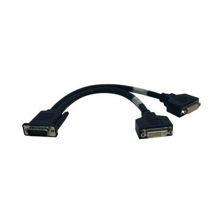 Tripp Lite DMS-59 to Dual DVI Splitter Y Cable (M to 2x DVI-I F), 1 ft. (0.31 m) — Being Shipped