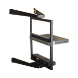 Tripp Lite SmartRack 12U Flat-Pack Low-Profile Switch-Depth Wall-Mount Pivoting 2-Post Open Frame Rack — Being Shipped