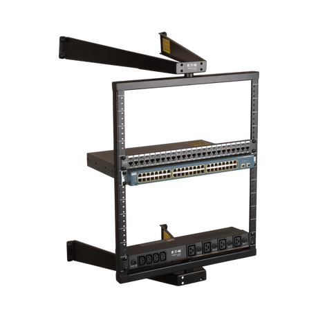 Tripp Lite SmartRack 12U Flat-Pack Low-Profile Switch-Depth Wall-Mount Pivoting 2-Post Open Frame Rack — Being Shipped