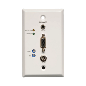 Tripp Lite VGA over Cat5/6 Extender, Wall Plate Receiver for Video/Audio, Up to 1000 ft. (305 m), TAA — Being Shipped