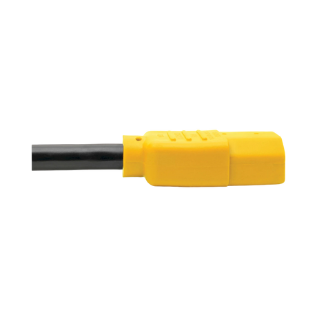 Tripp Lite Heavy-Duty PDU Power Cord, C13 to C14 - 15A, 250V, 14 AWG, 6 ft. (1.83 m), Yellow Plugs — Being Shipped