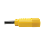 Tripp Lite Heavy-Duty PDU Power Cord, C13 to C14 - 15A, 250V, 14 AWG, 6 ft. (1.83 m), Yellow Plugs — Being Shipped