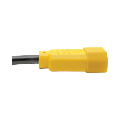 Tripp Lite Heavy-Duty PDU Power Cord, C13 to C14 - 15A, 250V, 14 AWG, 6 ft. (1.83 m), Yellow Plugs — Being Shipped