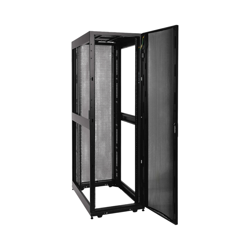Tripp Lite 42U SmartRack Standard-Depth Rack Enclosure Cabinet, Threaded 10-32 Mounting Holes with doors & side panels — Being Shipped