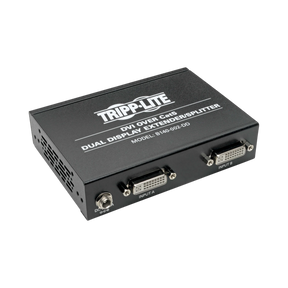 Tripp Lite 2-Port DVI over Cat5/6 Splitter/Extender, Box-Style Transmitter for Video, Dual-Display DVI-D, 200 ft. (60 m), TAA — Being Shipped