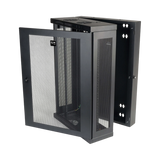 Tripp Lite SmartRack 18U Low-Profile Patch-Depth Wall-Mount Half-Height Rack Enclosure, Hinged Back — Being Shipped