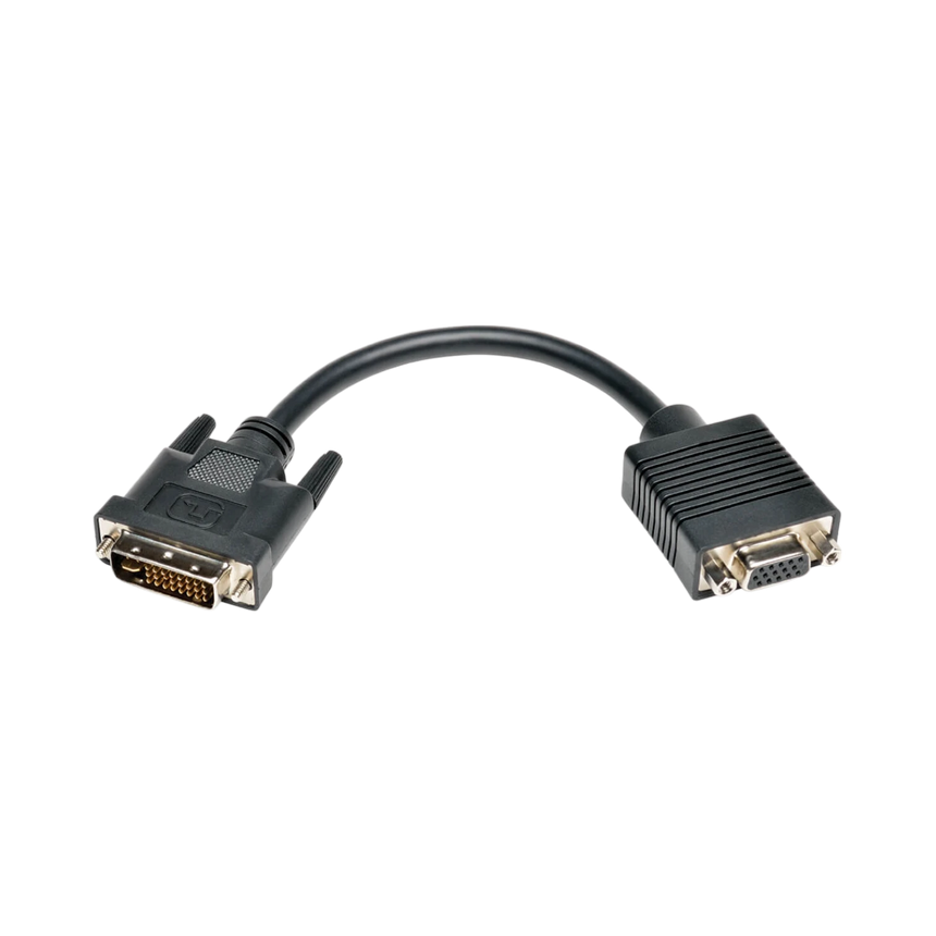Tripp Lite DVI to VGA Adapter Cable (DVI-I Dual-Link to HD15 M/F), 8 in. (20.3 cm) — Being Shipped