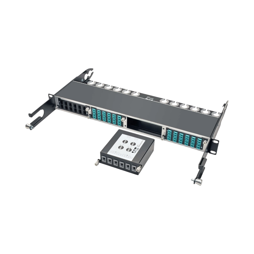 Tripp Lite 100Gb/120Gb to 40Gb Breakout Cassette, (x2) 24-Fiber MTP/MPO (Male with Pins) to (x6) 12-Fiber MTP/MPO (Male with Pins) — Being Shipped