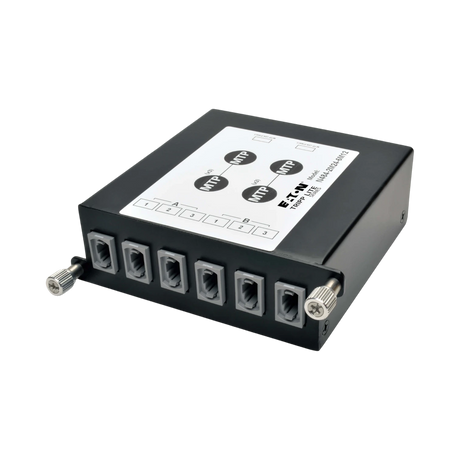 Tripp Lite 100Gb/120Gb to 40Gb Breakout Cassette, (x2) 24-Fiber MTP/MPO (Male with Pins) to (x6) 12-Fiber MTP/MPO (Male with Pins) — Being Shipped
